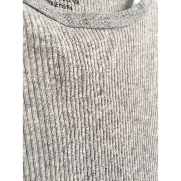 Grey Ribbed Racerback Tank - Picture 4 of 5